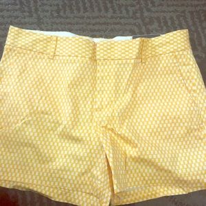 NWT banana republic shorts size 10 yellow